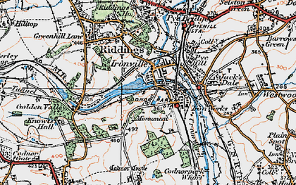 Old map of Codnor Park in 1921