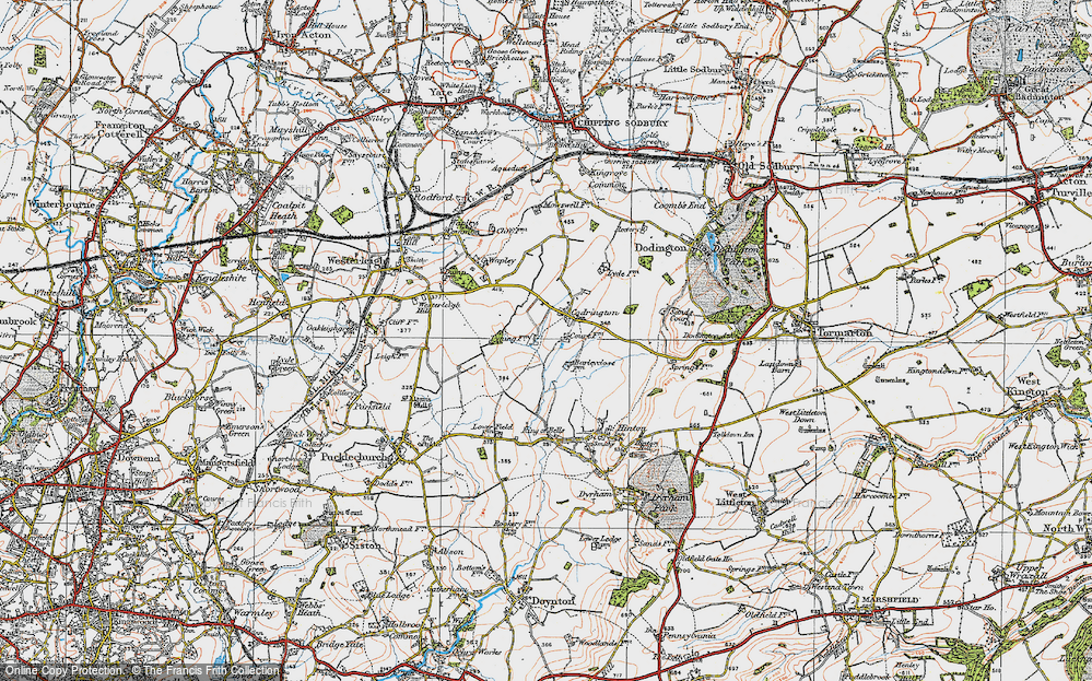 Old Map of Codrington, 1919 in 1919