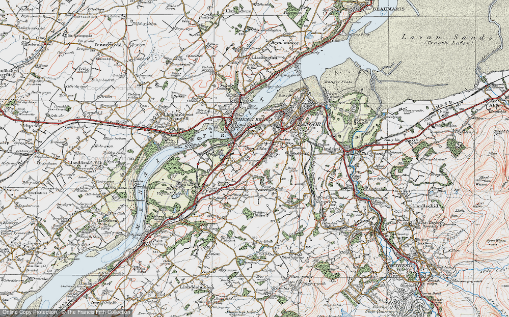 Old Map of Coed Mawr, 1922 in 1922