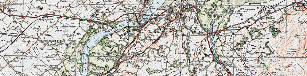 Old map of Coed Mawr in 1922