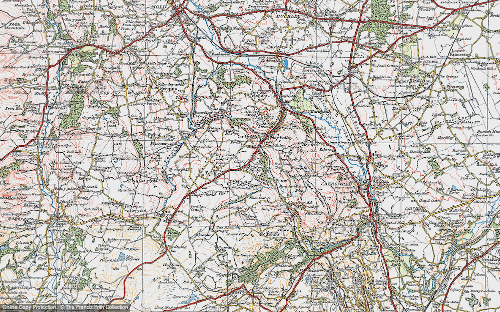 Old Map of Coed-talon, 1924 in 1924