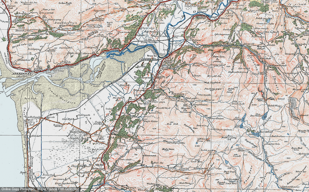 Old Map of Coed y Garth, 1922 in 1922