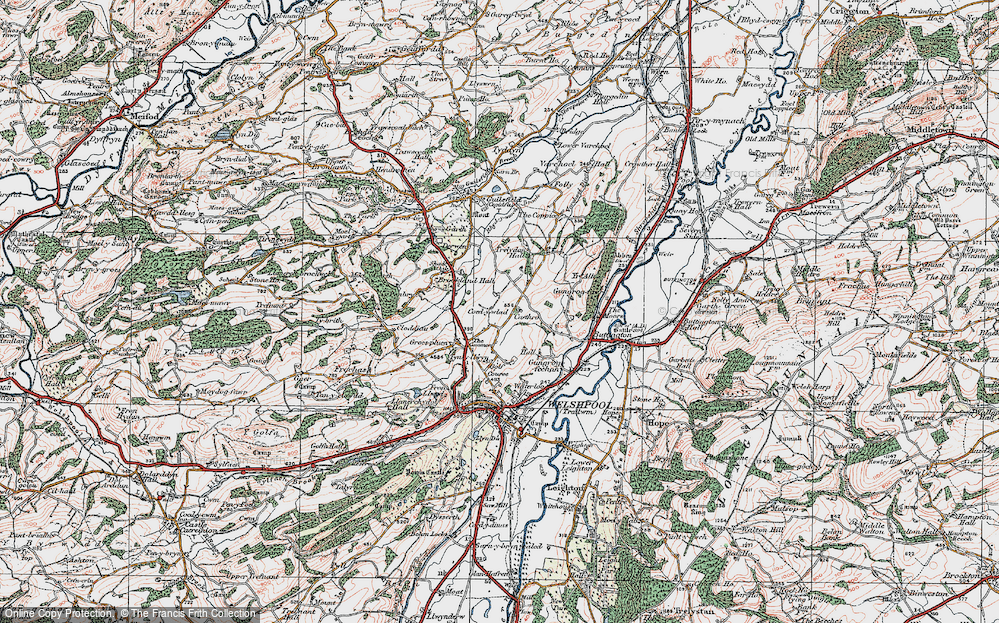 Old Map of Coed-y-wlad, 1921 in 1921