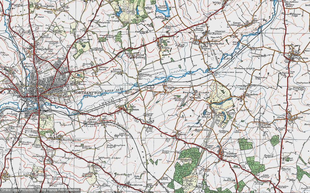 Old Map of Cogenhoe, 1919 in 1919