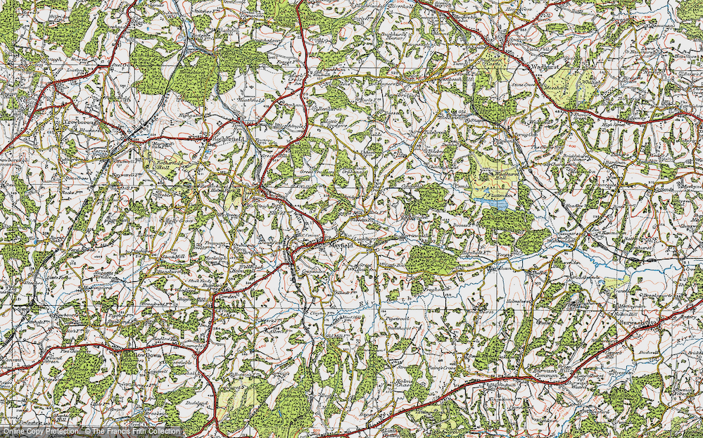 Old Map of Coggins Mill, 1920 in 1920
