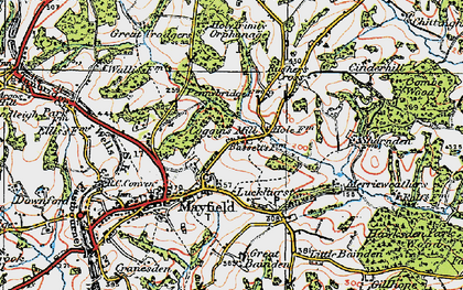 Old map of Coggins Mill in 1920