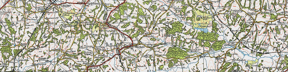 Old map of Coggins Mill in 1920