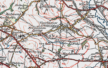 Old map of Coisley Hill in 1923