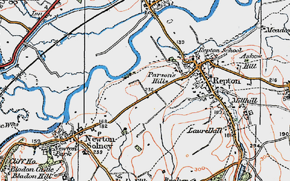 Old map of Cokhay Green in 1921