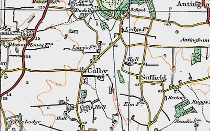 Old map of Colby in 1922