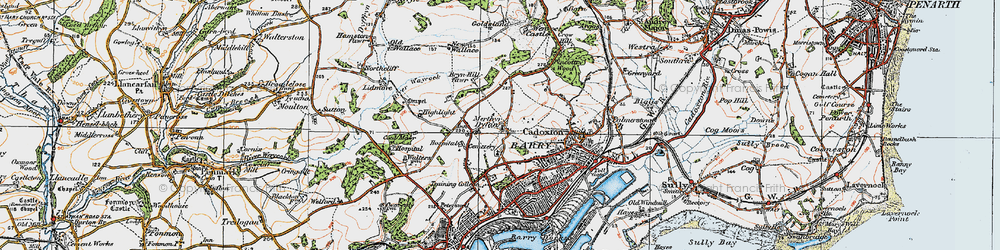 Old map of Colcot in 1919