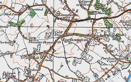 Old map of Cold Elm in 1919