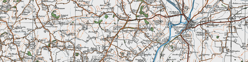Old map of Cold Elm in 1919