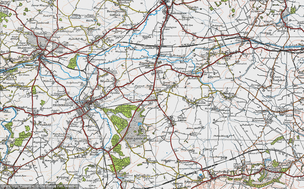 Old Map of Cold Harbour, 1919 in 1919