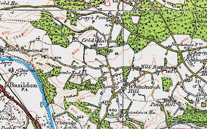 Old map of Bozedown Ho in 1919