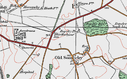 Old map of Welby Warren in 1922