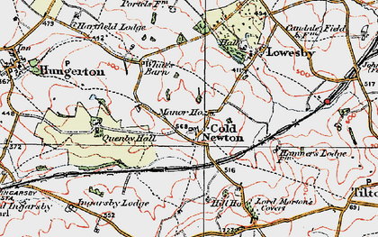 Old map of Botany Bay Fox Covert in 1921