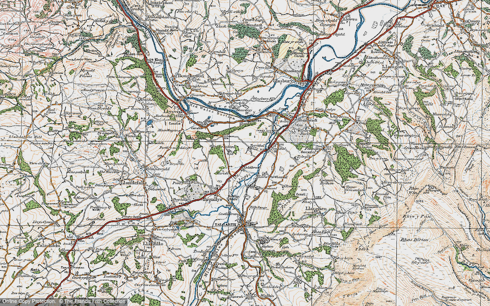 Old Map of Coldbrook, 1919 in 1919