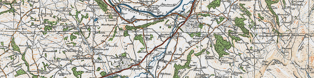 Old map of Coldbrook in 1919