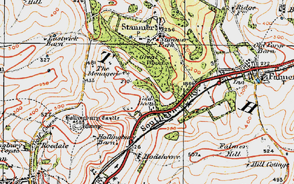 Old map of Coldean in 1920
