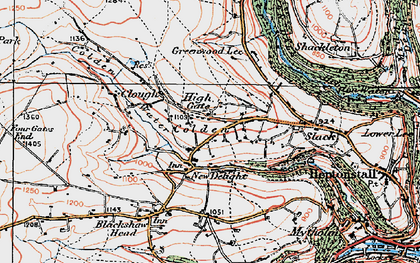 Old map of Colden in 1925