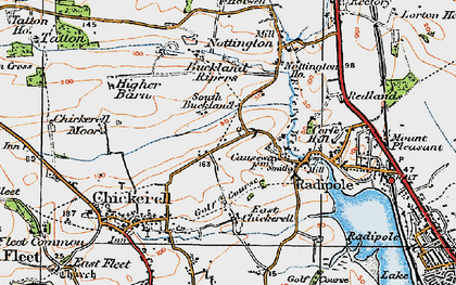 Old map of Coldharbour in 1919