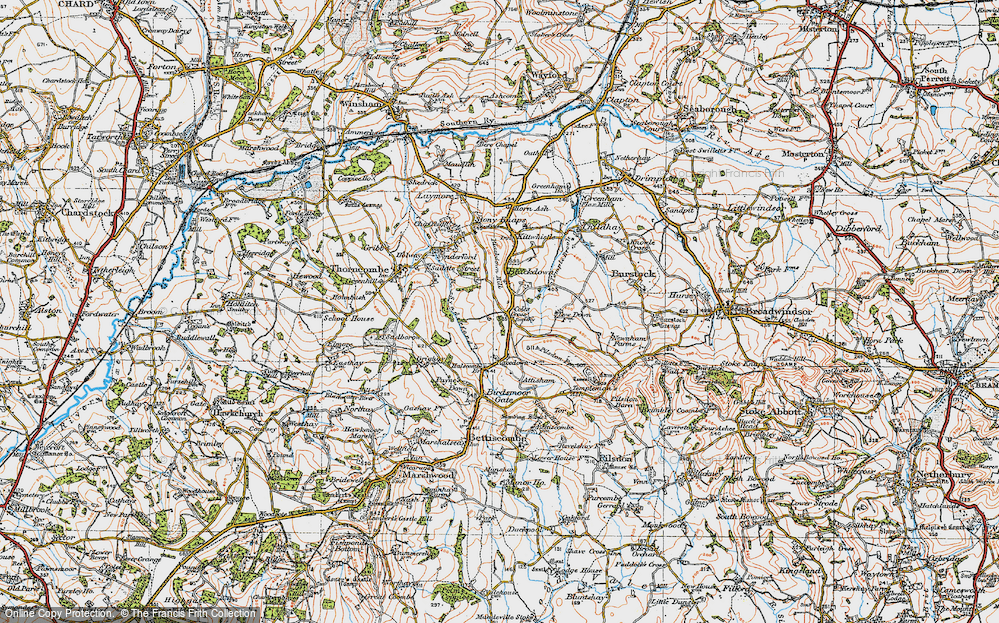 Old Map of Cole's Cross, 1919 in 1919