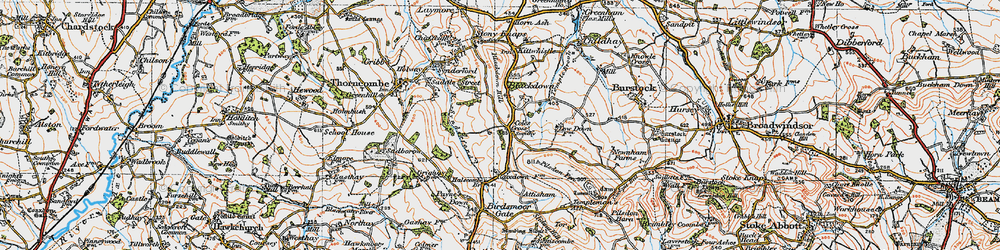 Old map of Cole's Cross in 1919