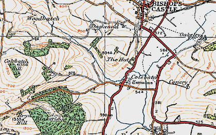 Old map of Colebatch in 1920