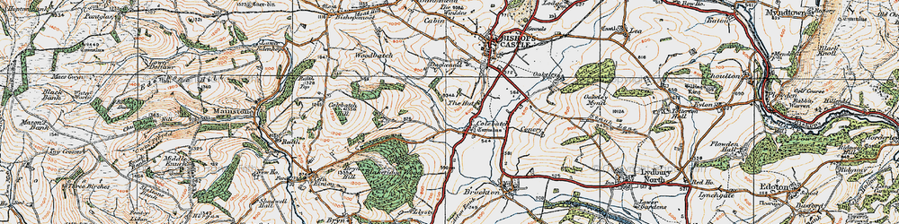 Old map of Blakeridge Wood in 1920
