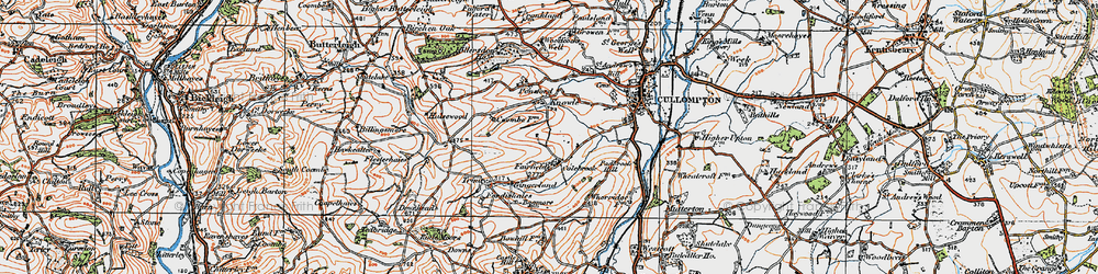 Old map of Colebrook in 1919