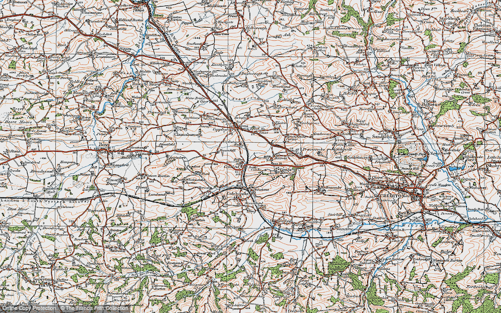 Old Map of Coleford, 1919 in 1919