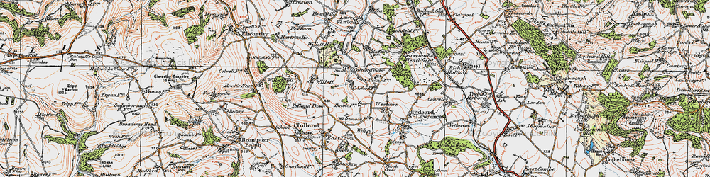 Old map of Willett Ho in 1919