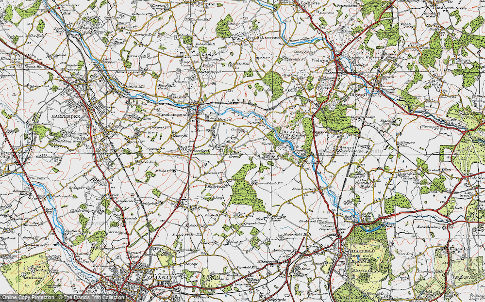 Old Map of Coleman Green, 1920 in 1920
