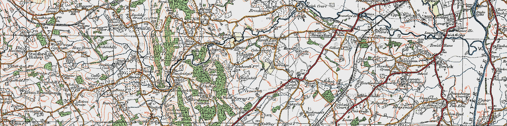 Old map of Coles Green in 1920