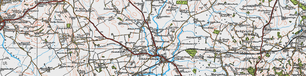 Old map of Colesbrook in 1919