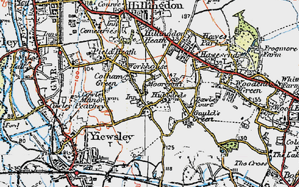 Old map of Colham Green in 1920