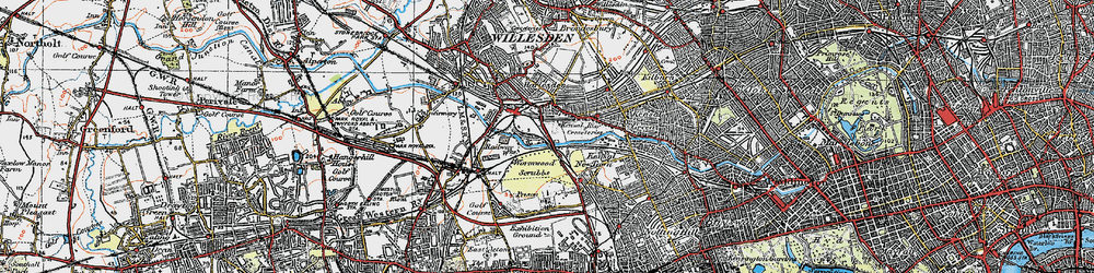 Old map of College Park in 1920