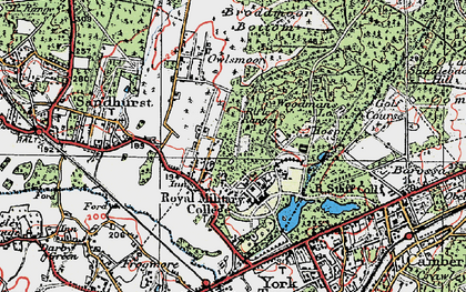 Old map of College Town in 1919