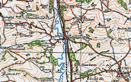 Old map of Bircham in 1919