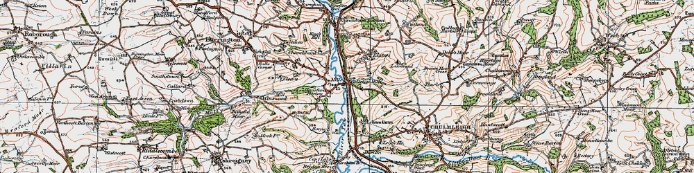 Old map of Bircham in 1919