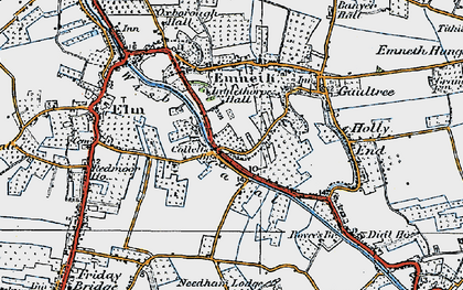 Old map of Collett's Br in 1922