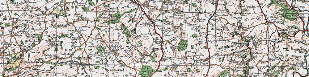 Old map of Collington in 1920