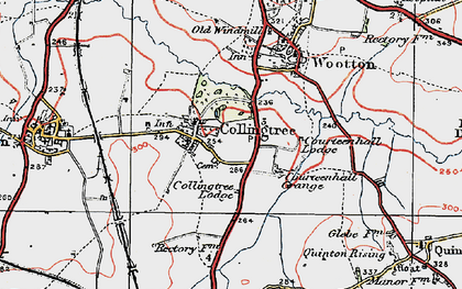 Old map of Collingtree in 1919