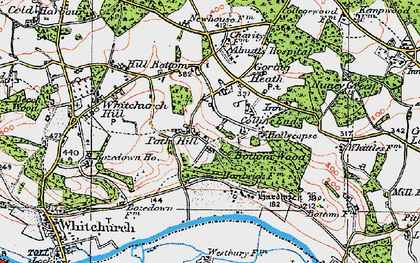 Old map of Collins End in 1919