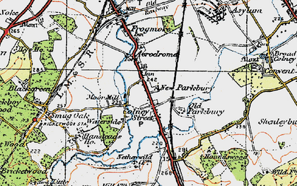 Old map of Colney Street in 1920
