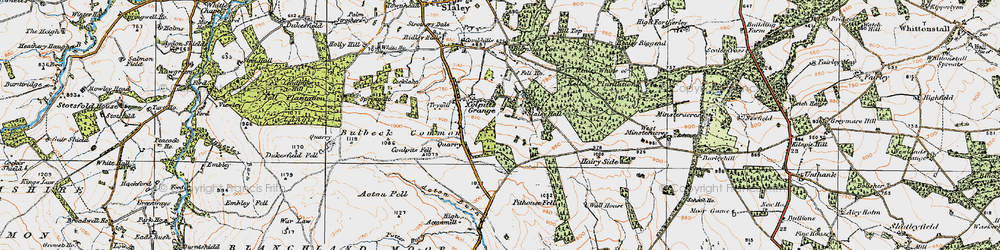 Old map of Colpitts Grange in 1925