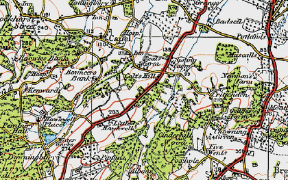 Old map of Colt's Hill in 1920