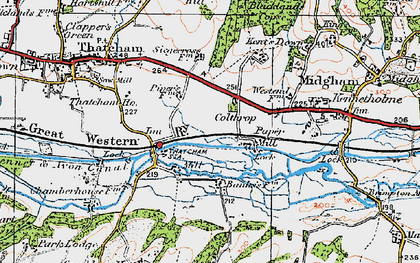 Old map of Colthrop in 1919