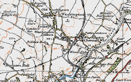 Old map of Columbia in 1925